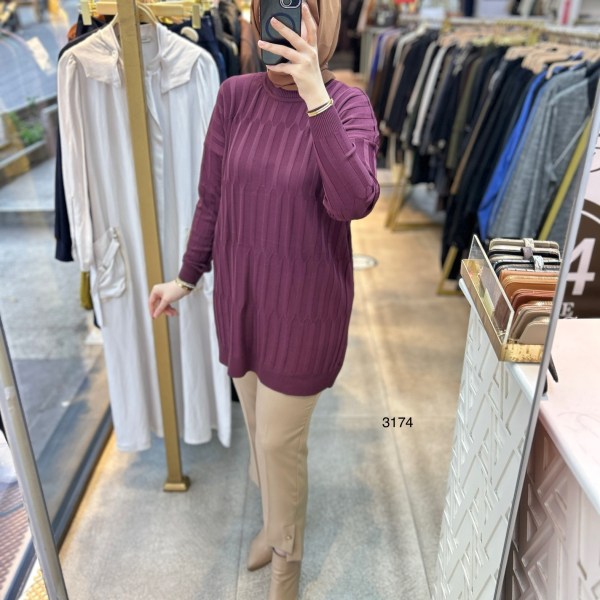 3174 Merserize Tunik - Görsel 15