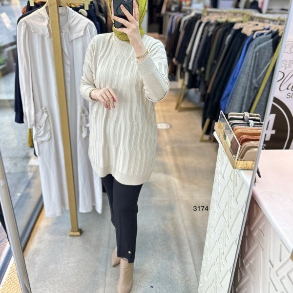 3174 Merserize Tunik - Görsel 7