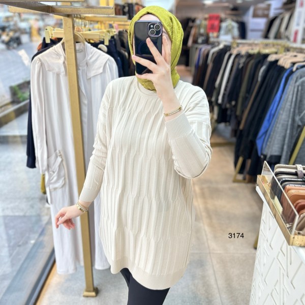 3174 Merserize Tunik - Görsel 5