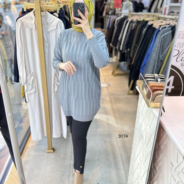 3174 Merserize Tunik - Görsel 3