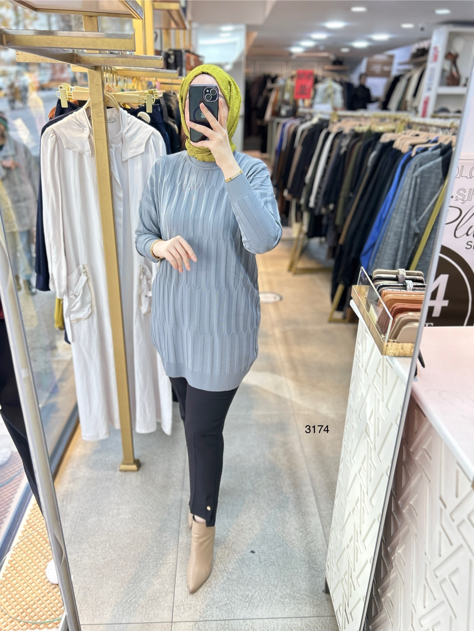 3174 Merserize Tunik - Görsel 3