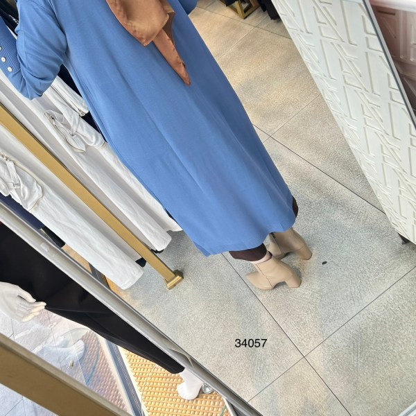 34057 Kol Kısmı Düğmeli Kemerli Hırka - Görsel 10