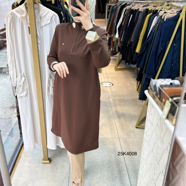 25K4008 Ribana Detaylı Tunik - Görsel 7