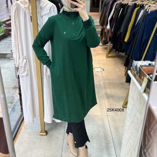 25K4008 Ribana Detaylı Tunik - Görsel 20