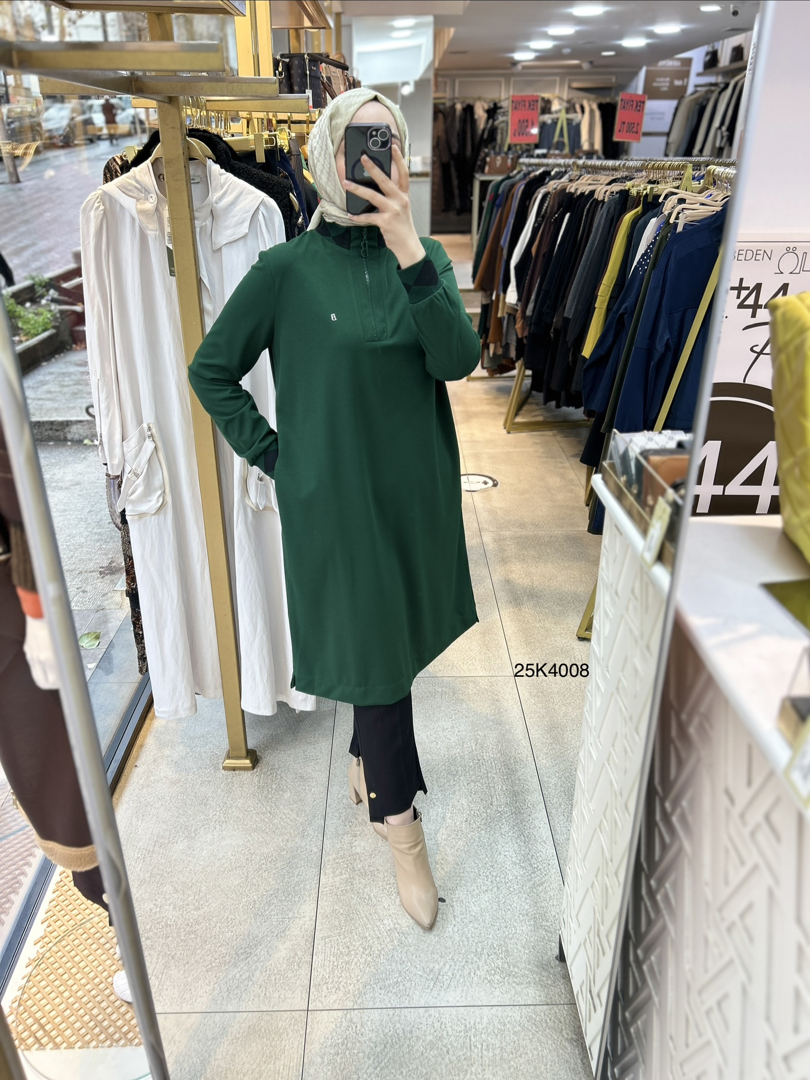 25K4008 Ribana Detaylı Tunik - Görsel 21