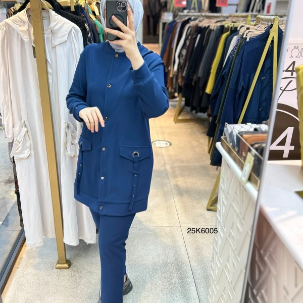 25K6005 Cep Detayı Kemerli Spor Takım - Görsel 2