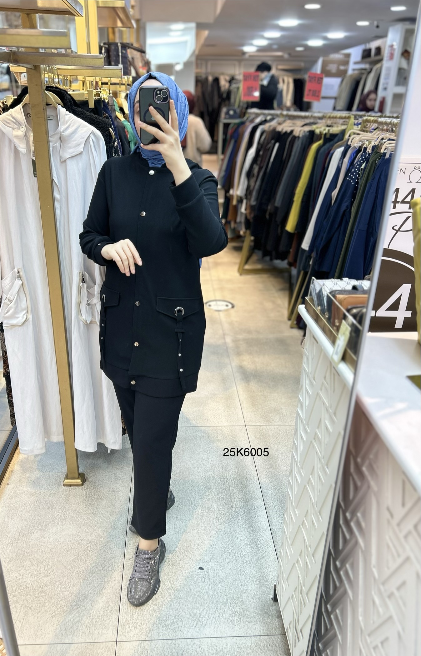 25K6005 Cep Detayı Kemerli Spor Takım