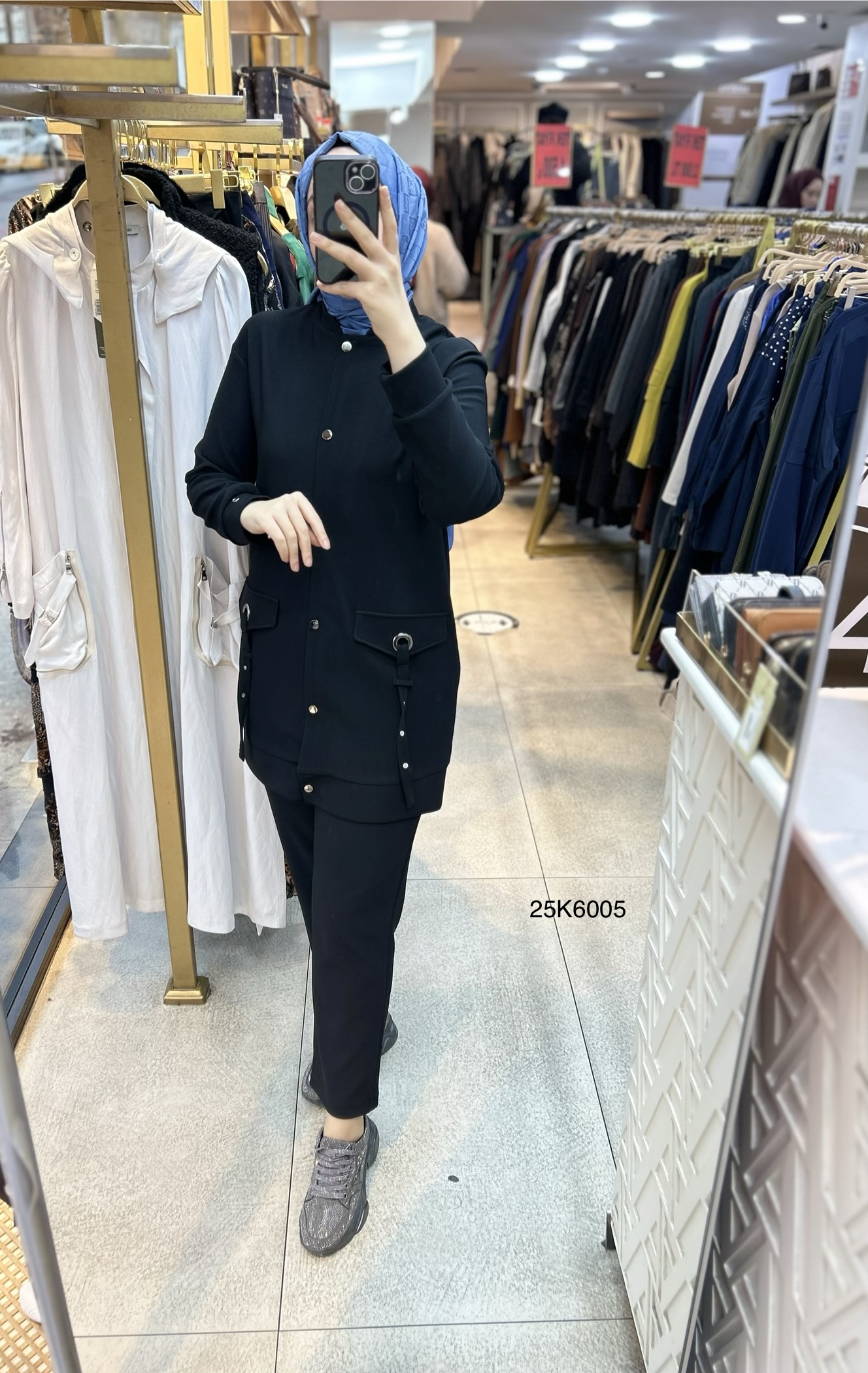 25K6005 Cep Detayı Kemerli Spor Takım