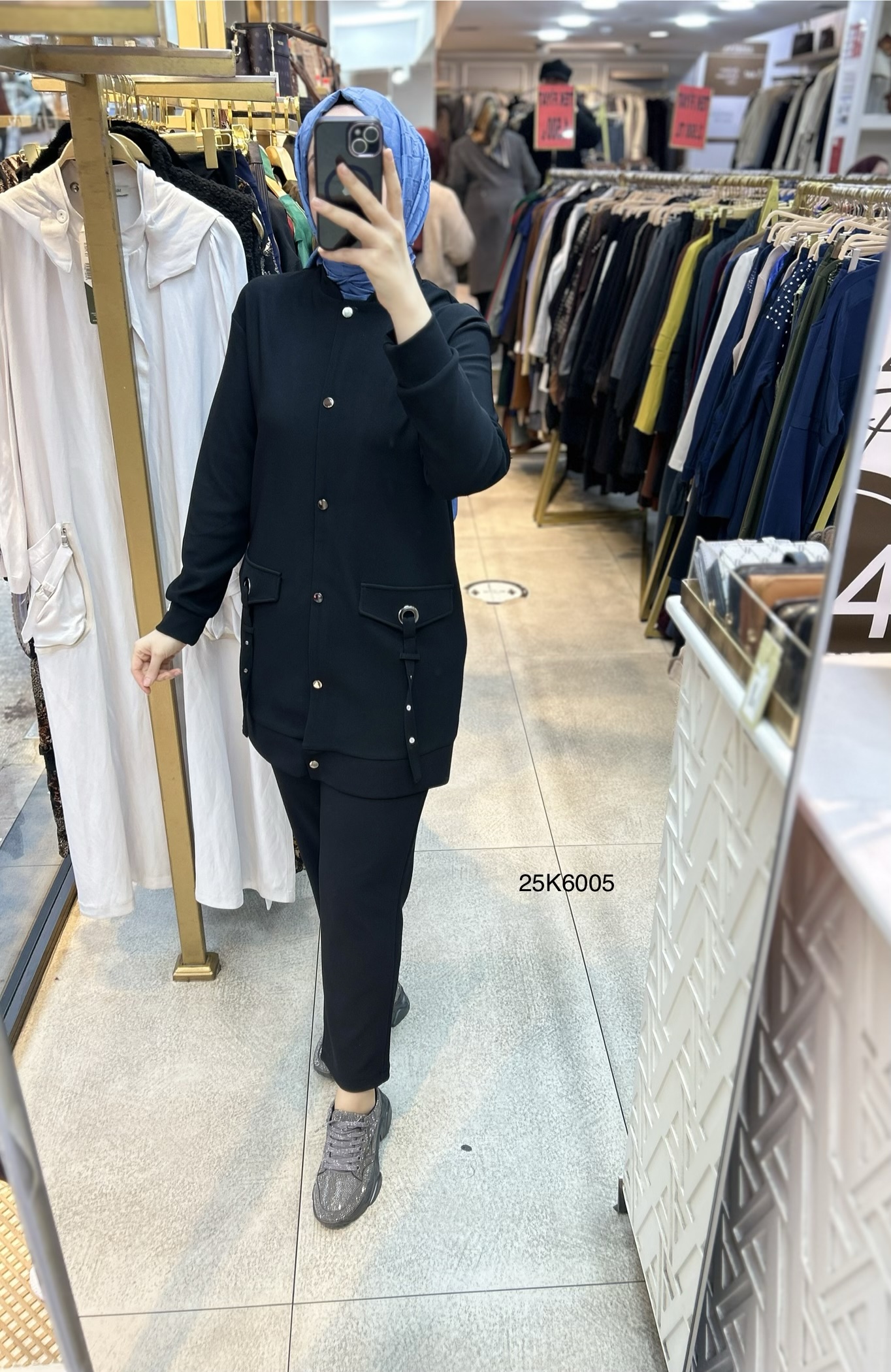 25K6005 Cep Detayı Kemerli Spor Takım