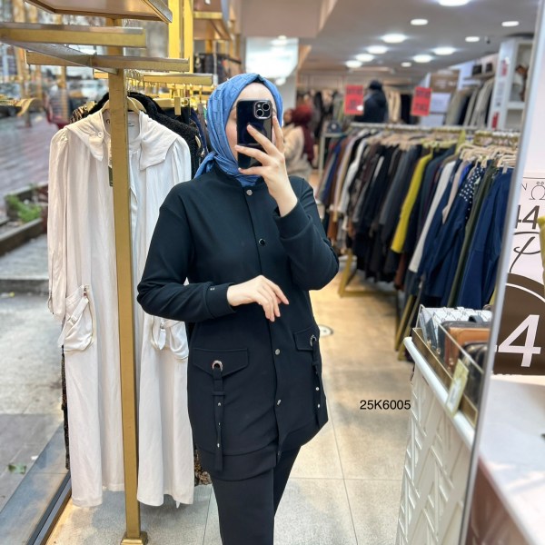 25K6005 Cep Detayı Kemerli Spor Takım - Görsel 11