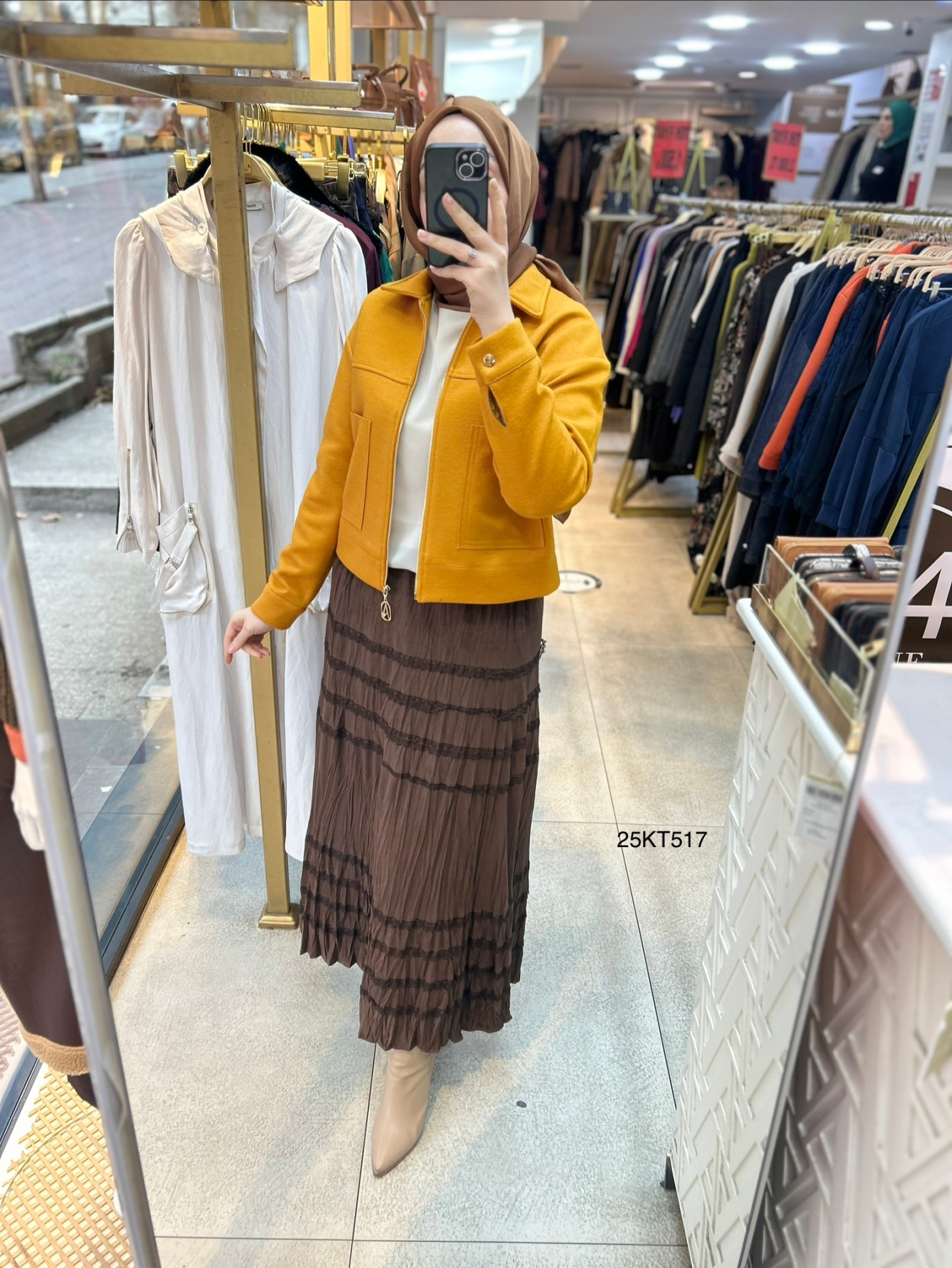 Armine Trend 25KT517 İki Cepli Kaşe Ceket