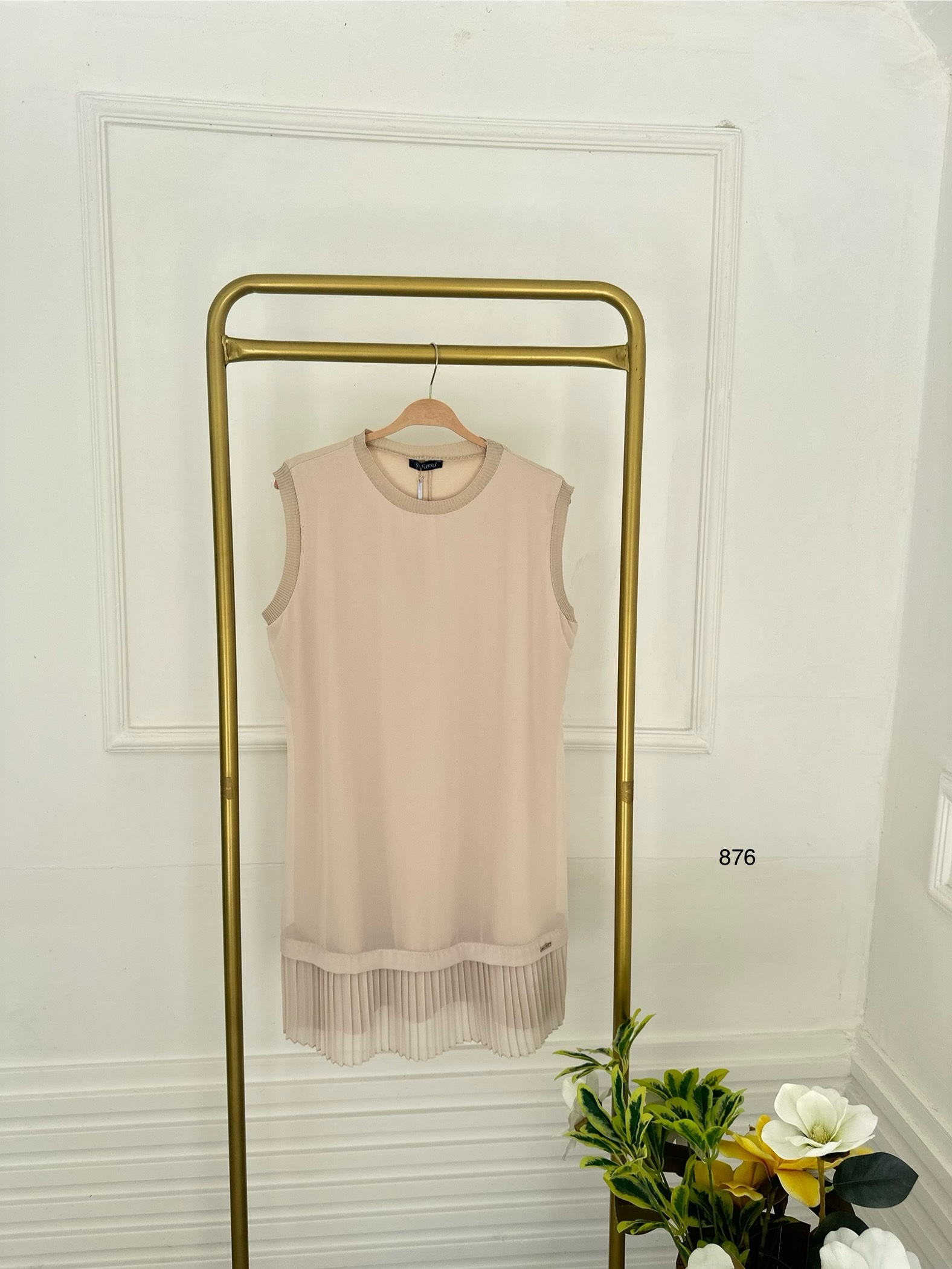 876 Piliseli Sıfır Kollu İçlik - Görsel 4