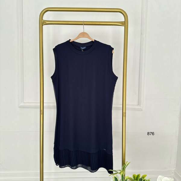 876 Piliseli Sıfır Kollu İçlik - Görsel 15