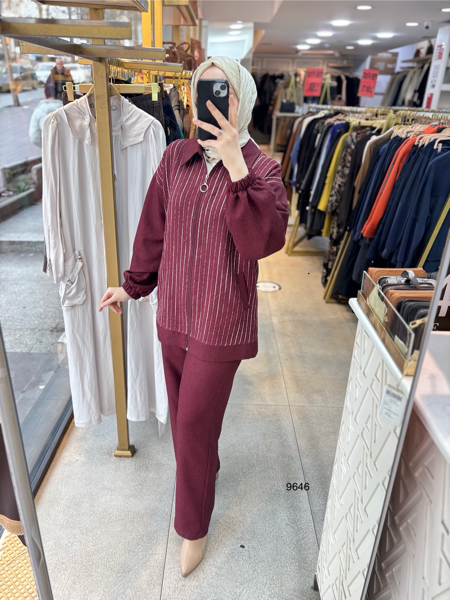 9646 Çizgili Takım - Görsel 4