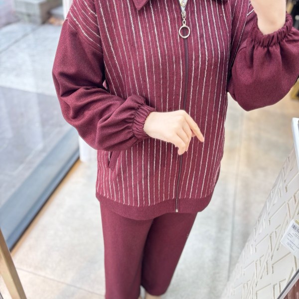 9646 Çizgili Takım - Görsel 7