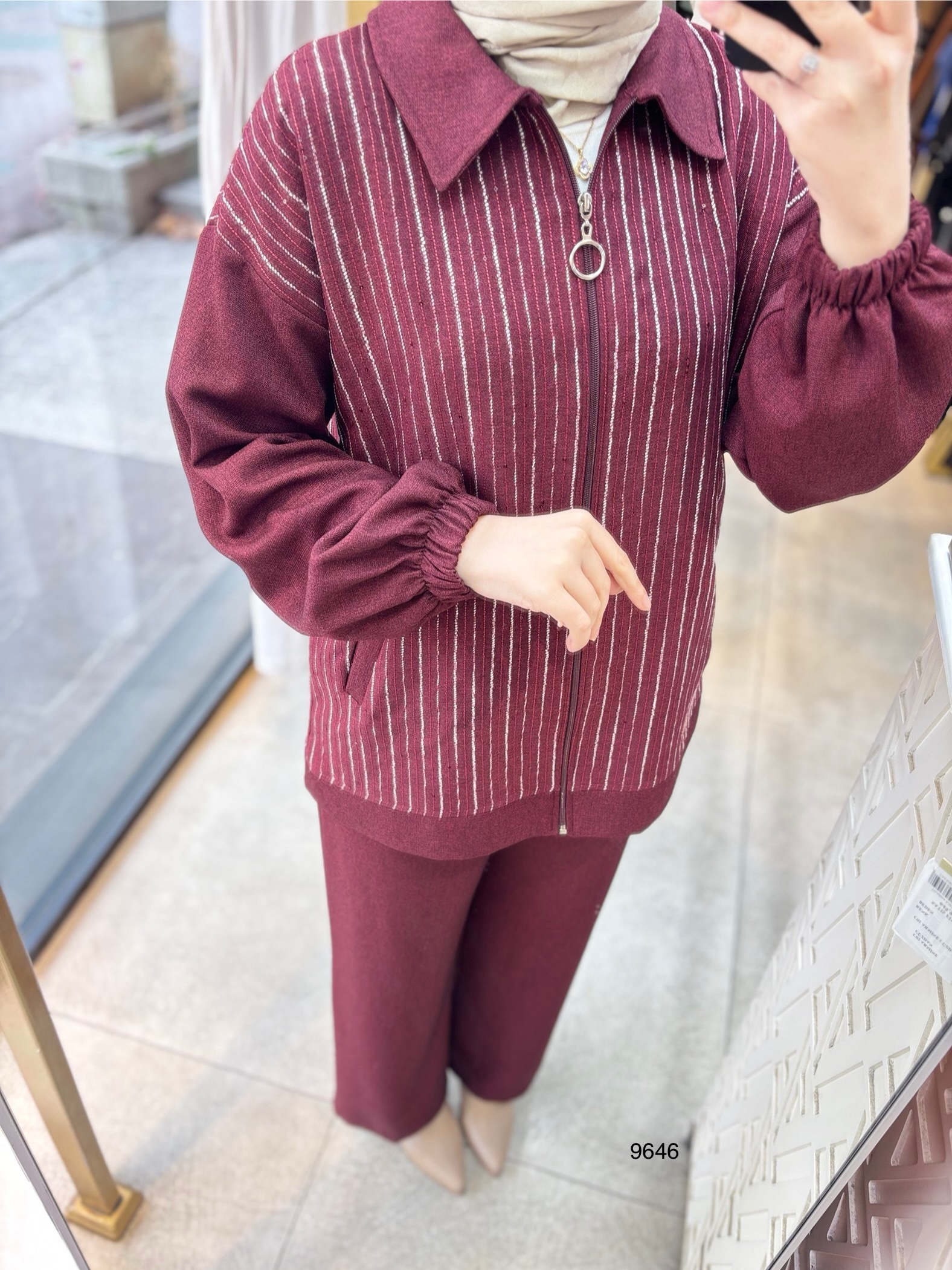 9646 Çizgili Takım - Görsel 7