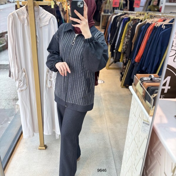 9646 Çizgili Takım - Görsel 20