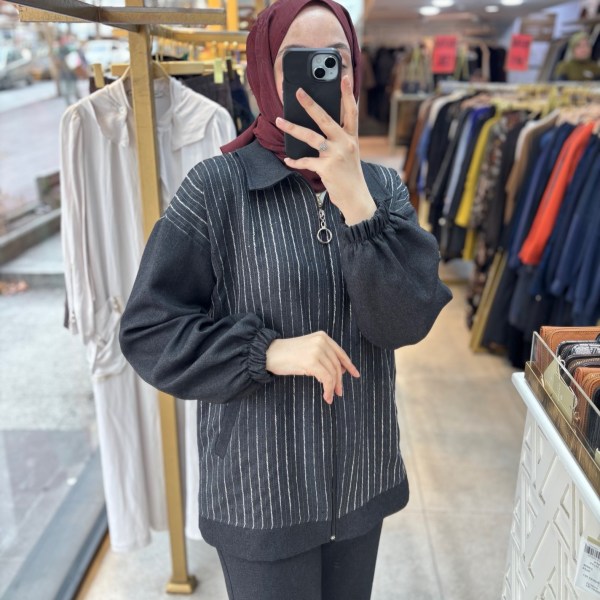 9646 Çizgili Takım - Görsel 8