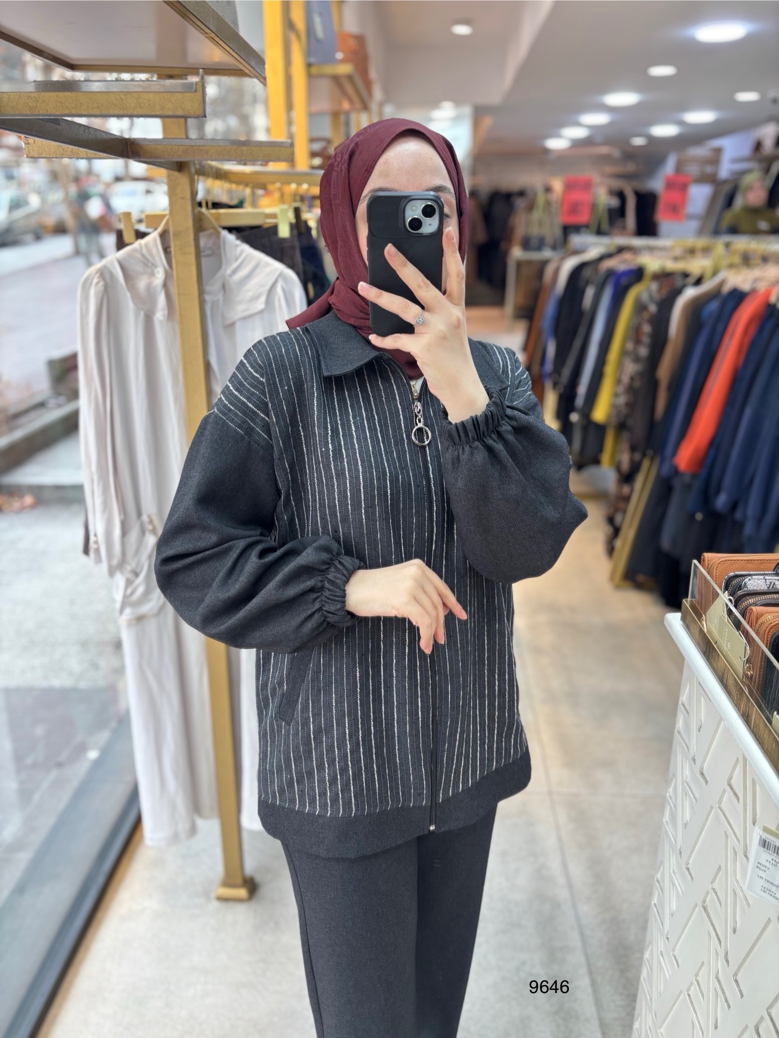 9646 Çizgili Takım - Görsel 8