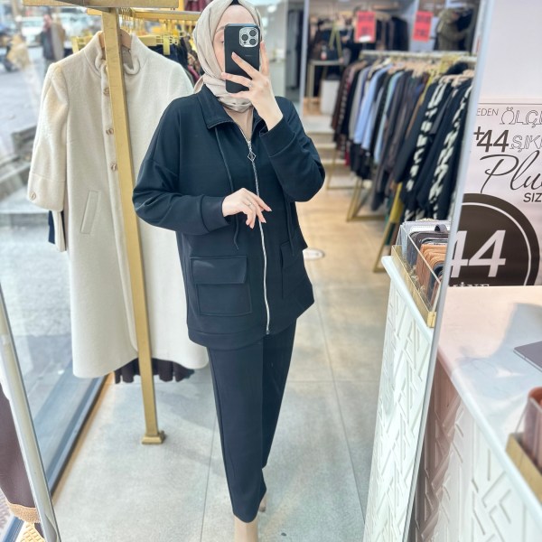 7950 Cepli Fermuarlı Takım - Görsel 1