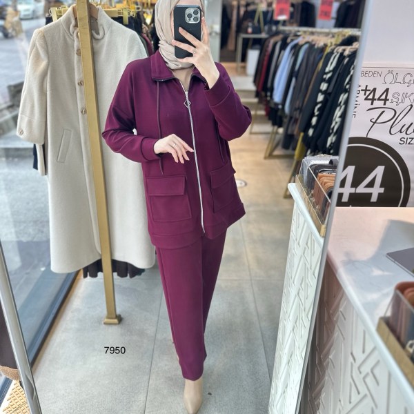 7950 Cepli Fermuarlı Takım - Görsel 6