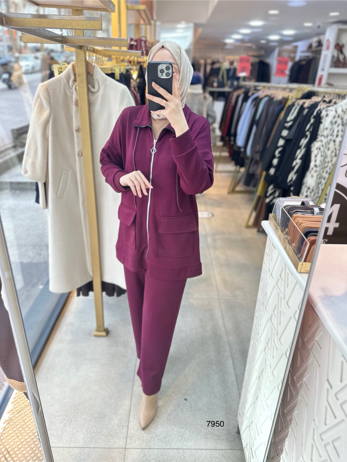 7950 Cepli Fermuarlı Takım