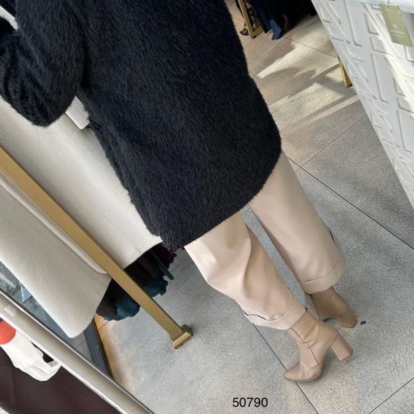 50790 Angora Kumaş Kemerli Kap - Görsel 6