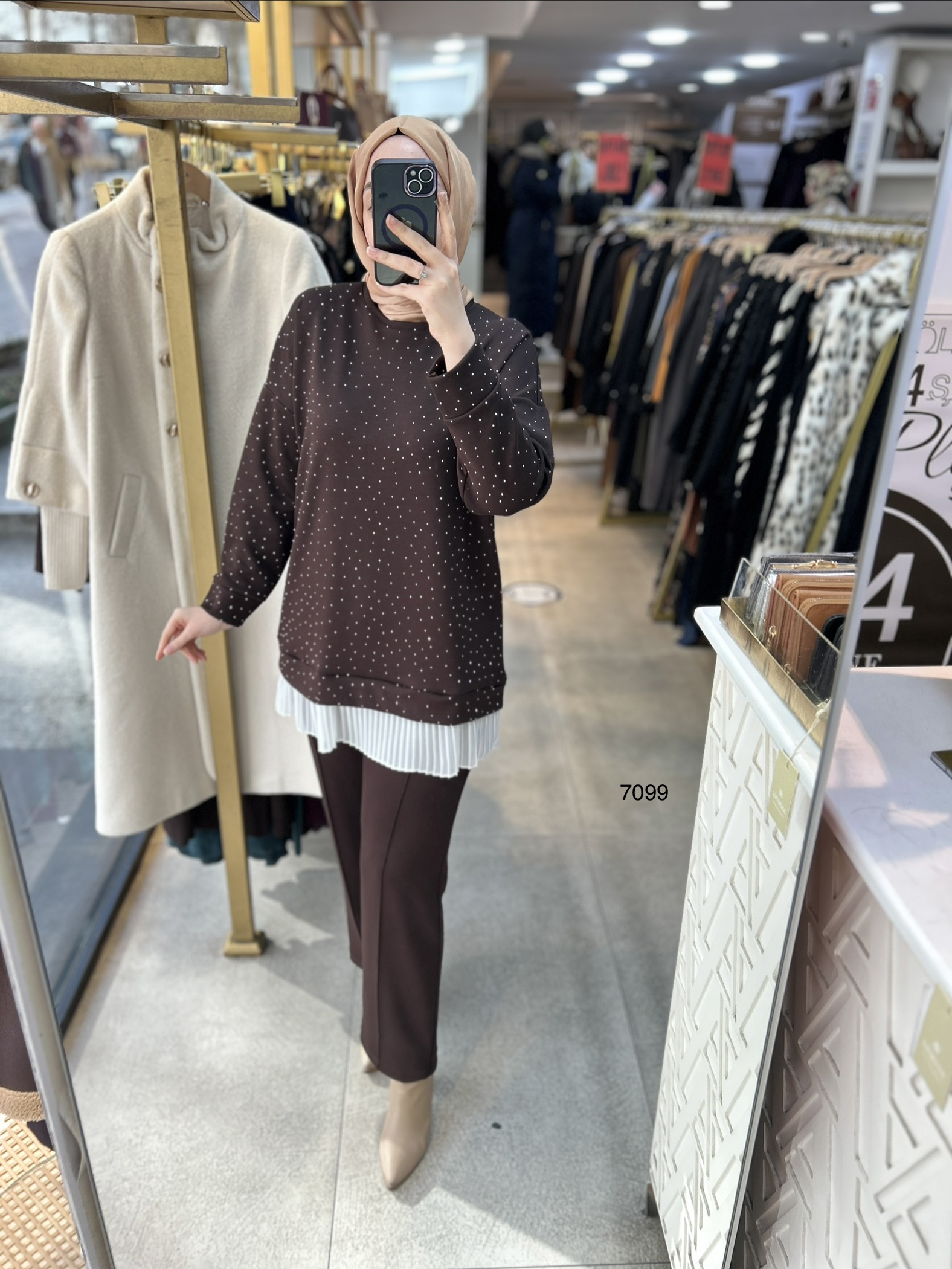 7099 Taş ve Pilise Detaylı Takım - Görsel 13