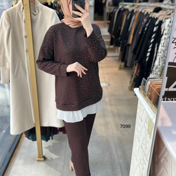 7099 Taş ve Pilise Detaylı Takım - Görsel 16