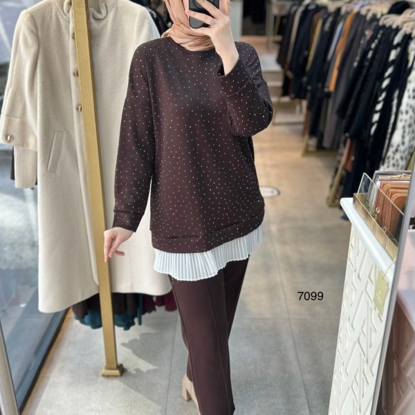 7099 Taş ve Pilise Detaylı Takım - Görsel 15