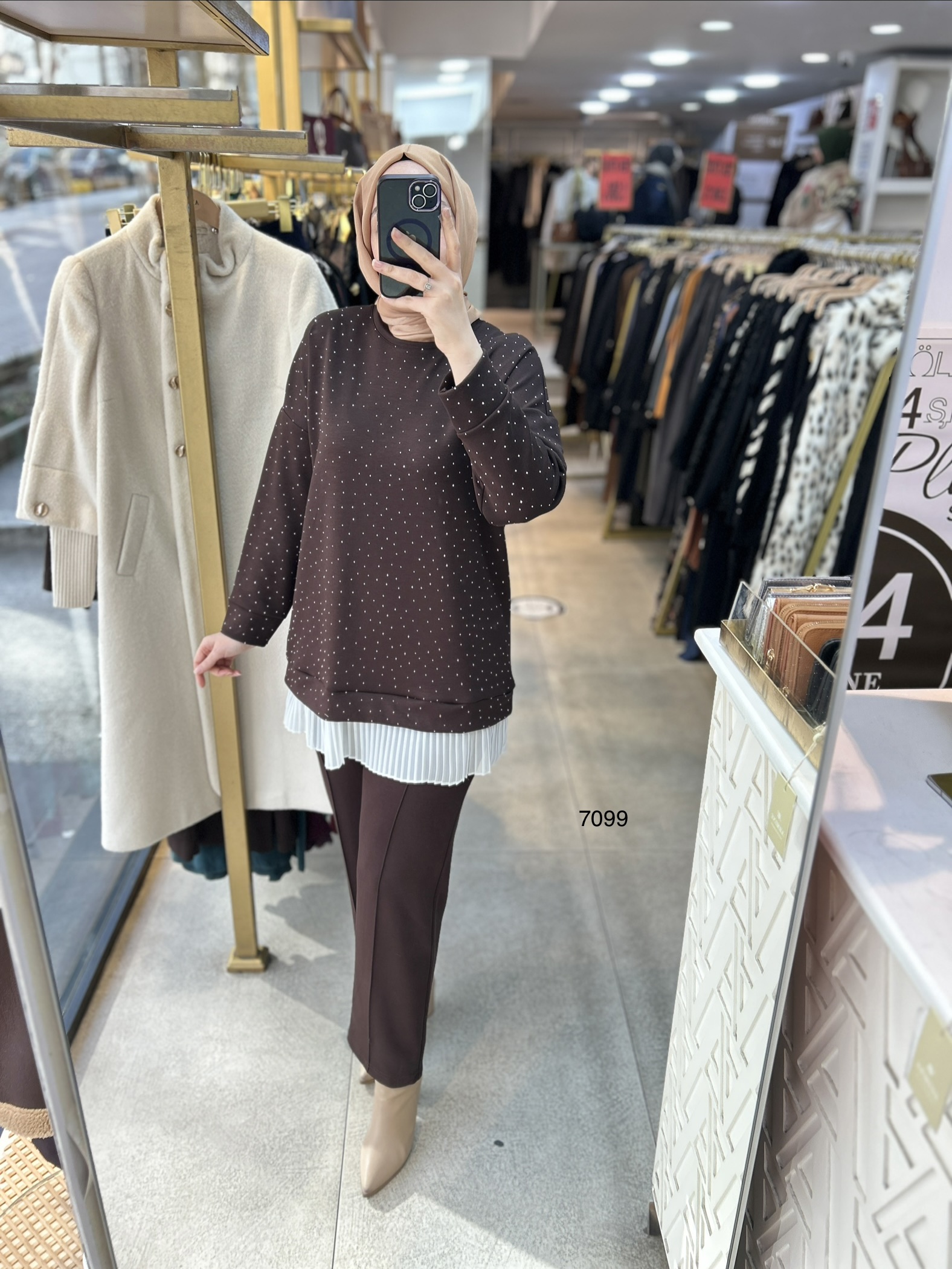 7099 Taş ve Pilise Detaylı Takım - Görsel 11