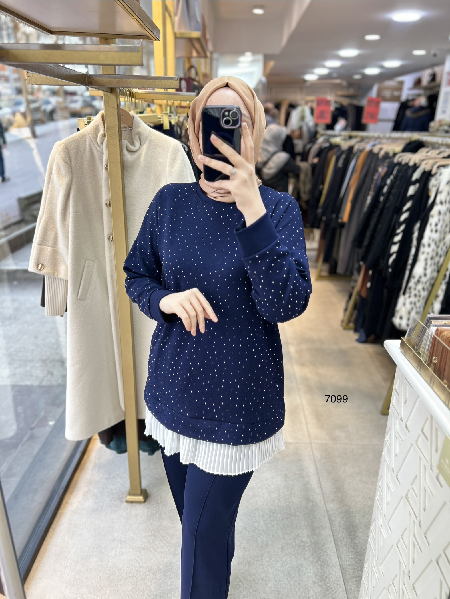 7099 Taş ve Pilise Detaylı Takım - Görsel 5