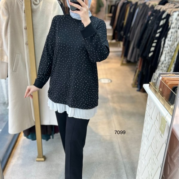 7099 Taş ve Pilise Detaylı Takım - Görsel 6