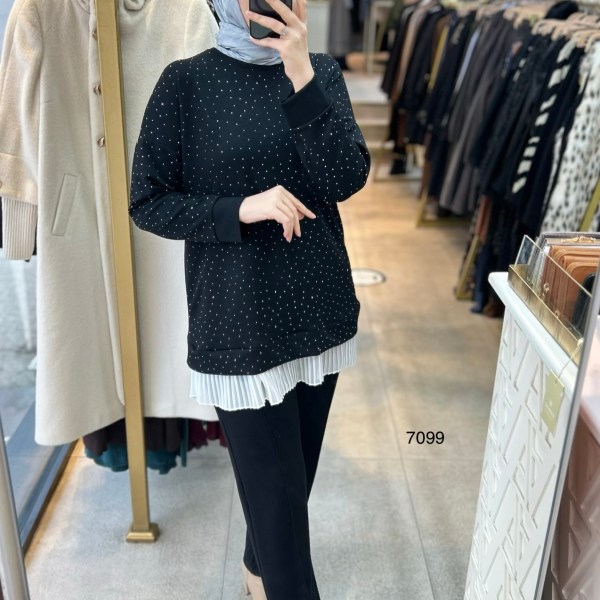 7099 Taş ve Pilise Detaylı Takım - Görsel 8