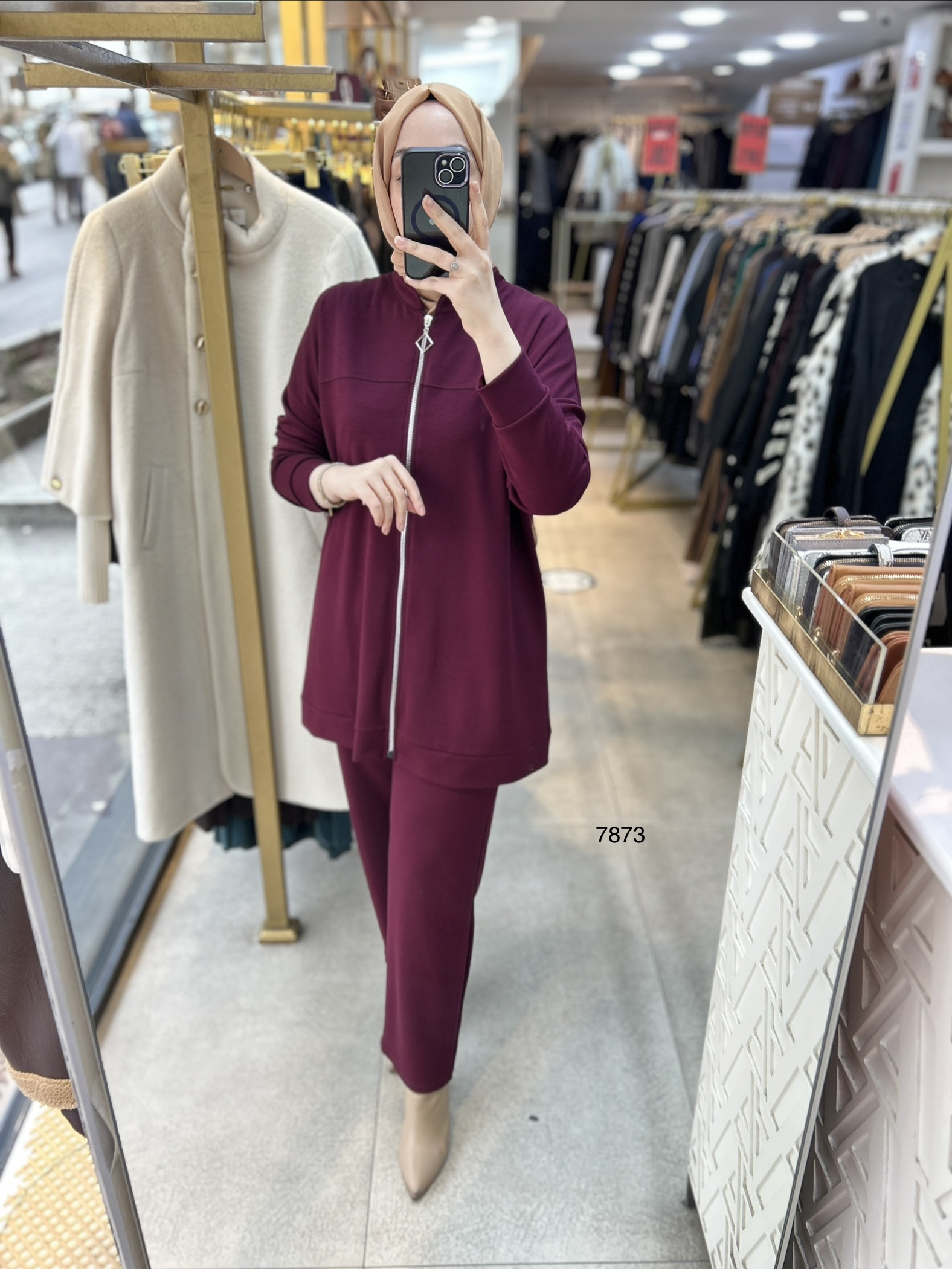 7873 Fermuarlı Spor Takım - Görsel 2