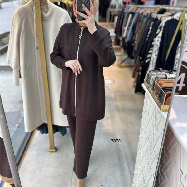 7873 Fermuarlı Spor Takım - Görsel 11