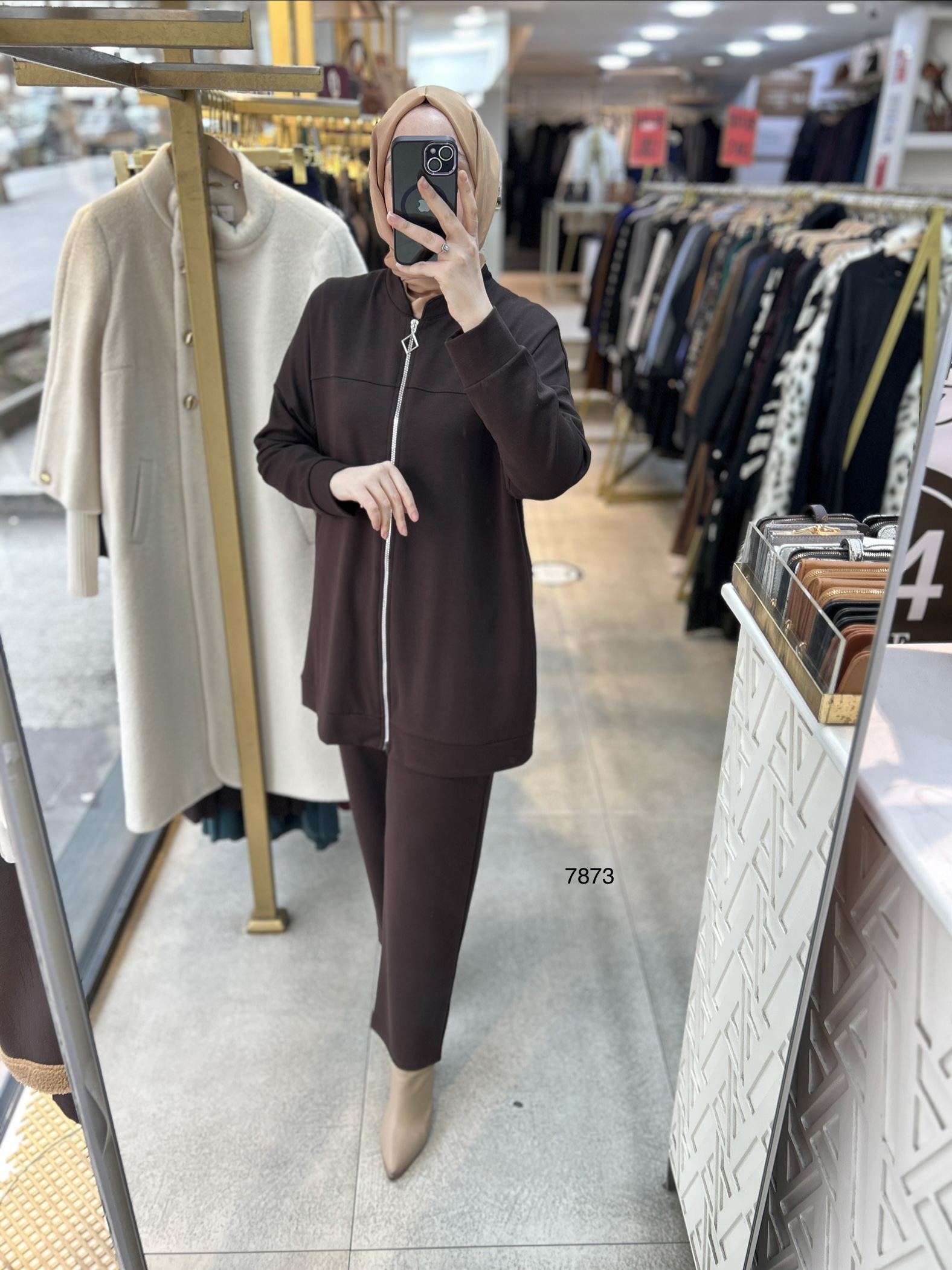 7873 Fermuarlı Spor Takım - Görsel 11