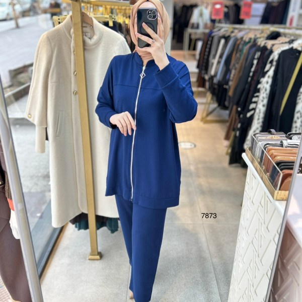 7873 Fermuarlı Spor Takım - Görsel 9