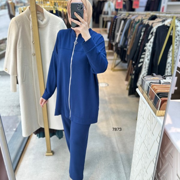 7873 Fermuarlı Spor Takım - Görsel 10