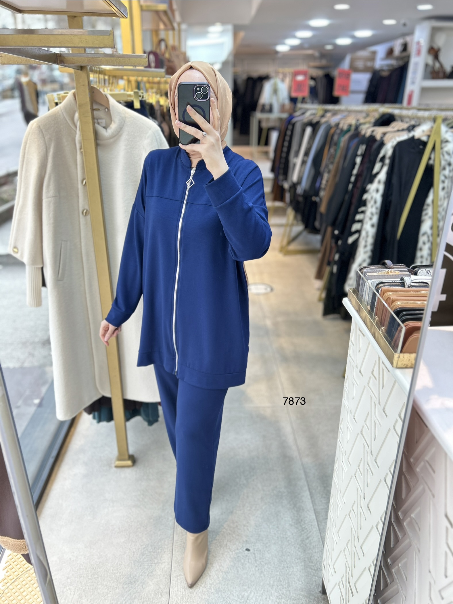 7873 Fermuarlı Spor Takım - Görsel 10