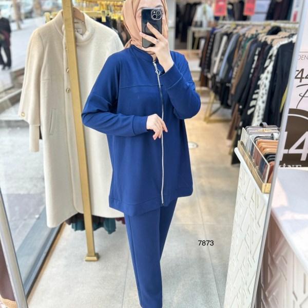 7873 Fermuarlı Spor Takım - Görsel 13