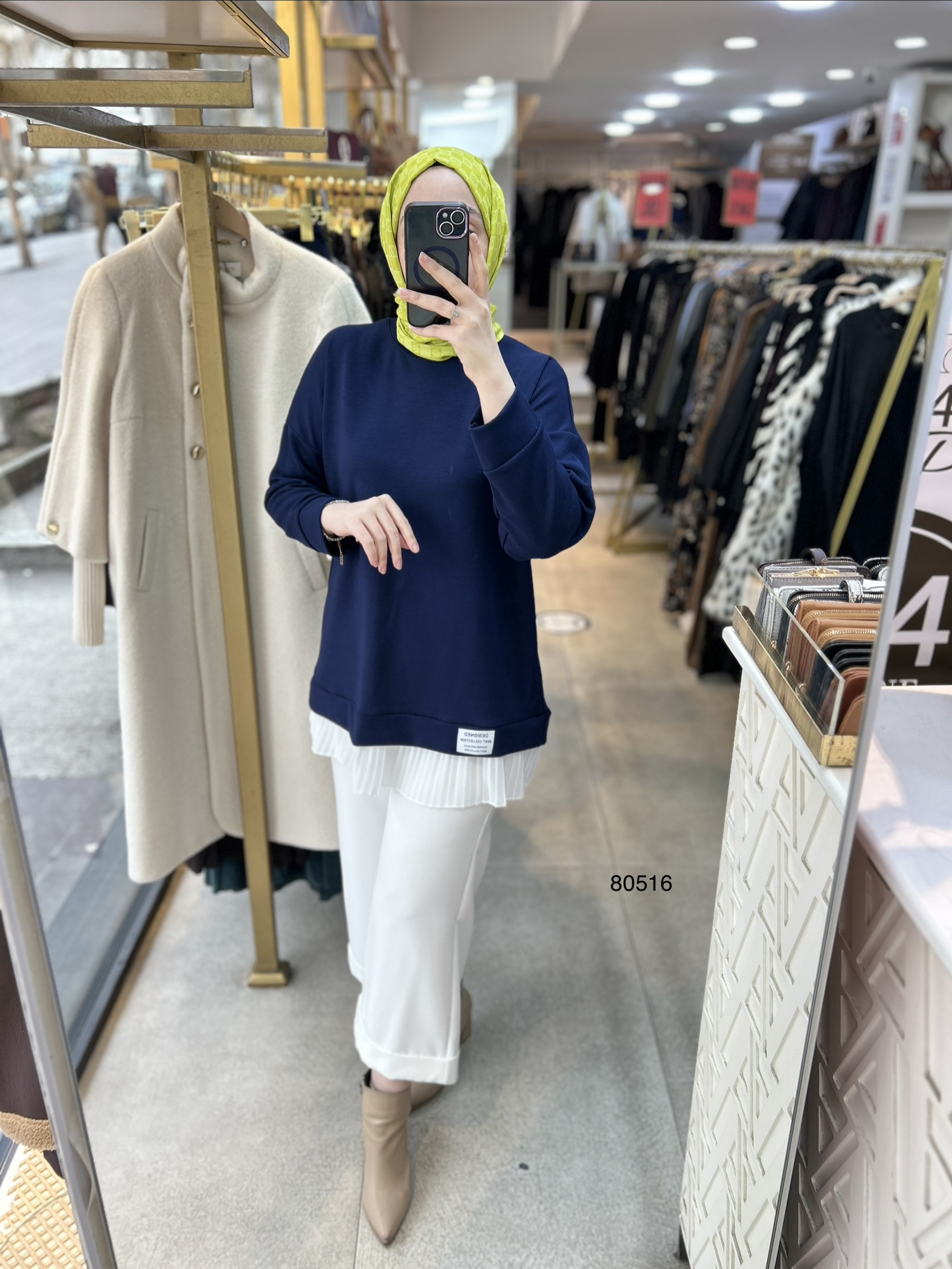 80516 Piliseli Spor Tunik - Görsel 13