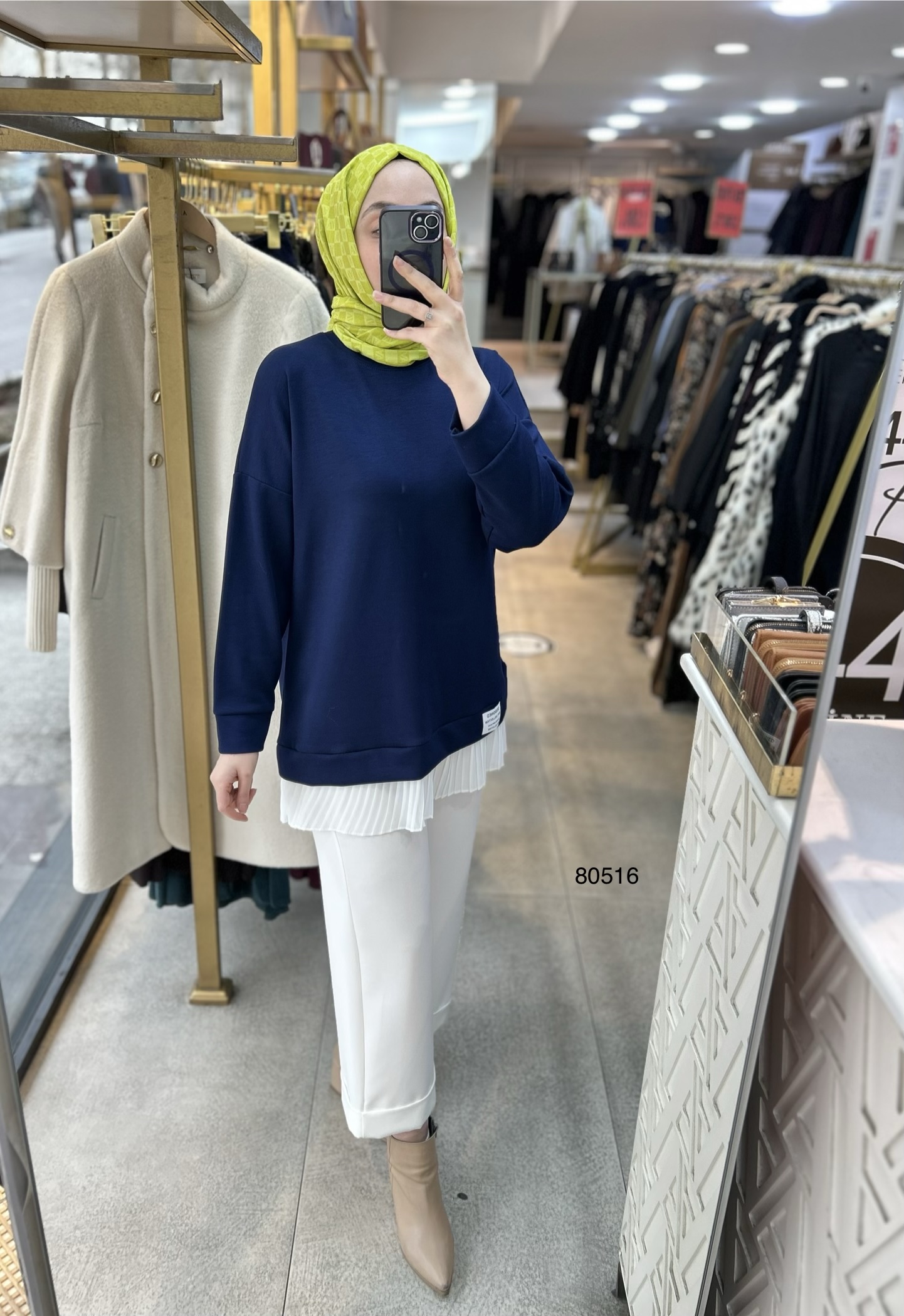 80516 Piliseli Spor Tunik - Görsel 9