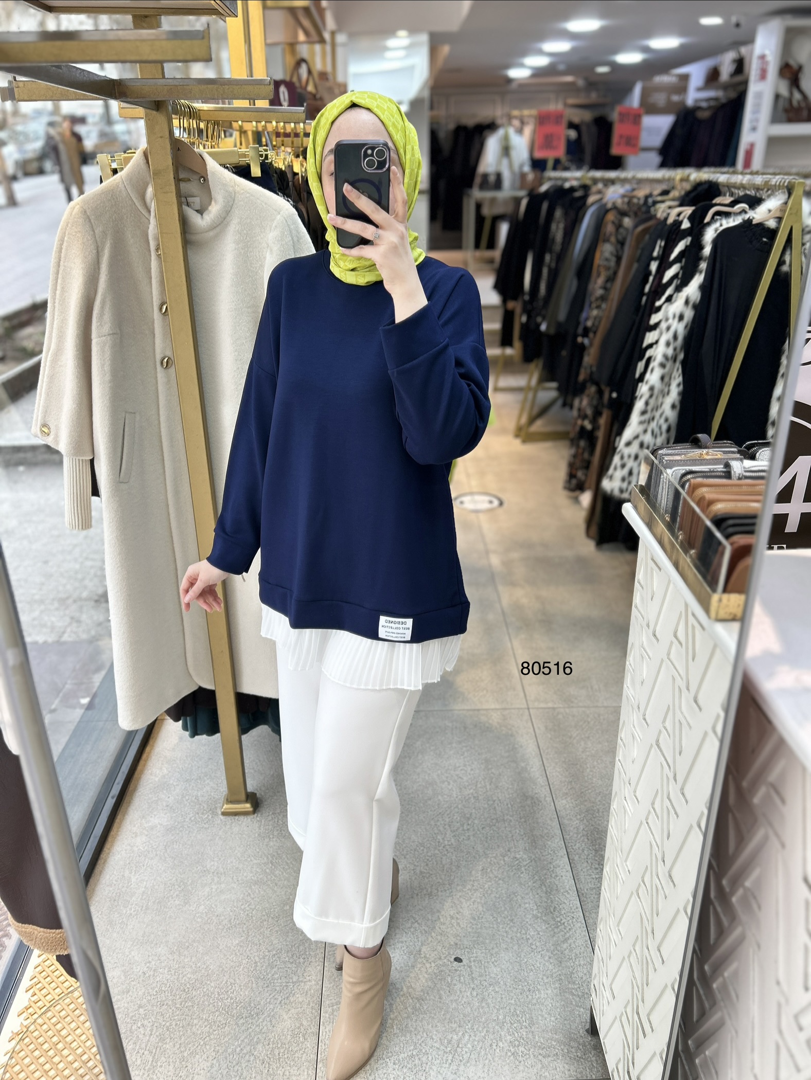 80516 Piliseli Spor Tunik - Görsel 14