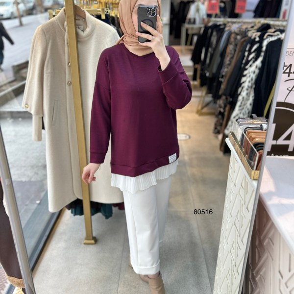 80516 Piliseli Spor Tunik - Görsel 3