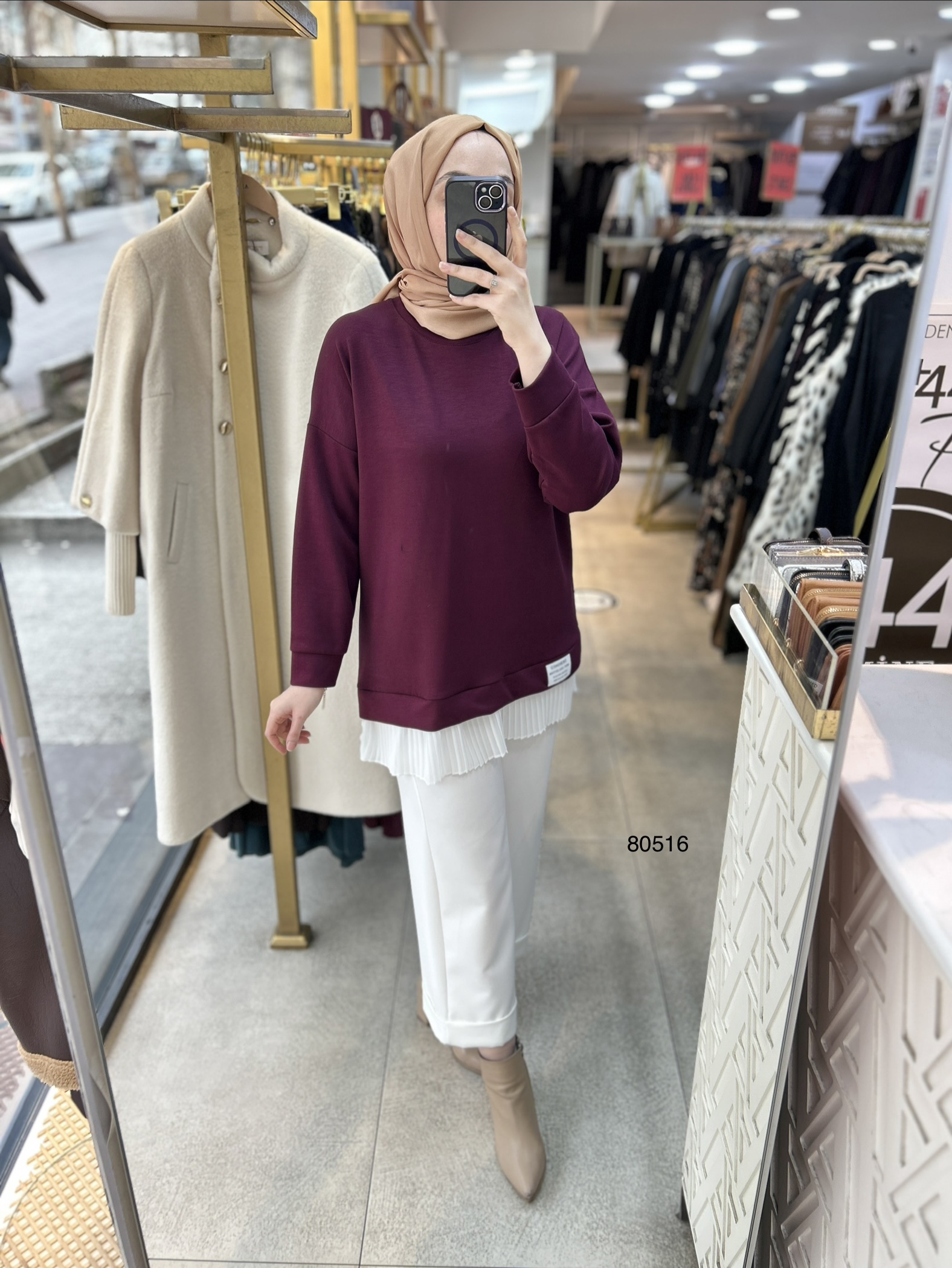 80516 Piliseli Spor Tunik - Görsel 3