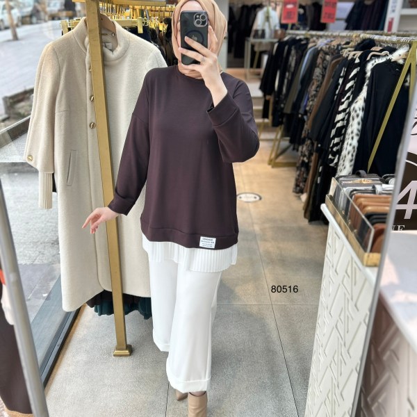 80516 Piliseli Spor Tunik - Görsel 4