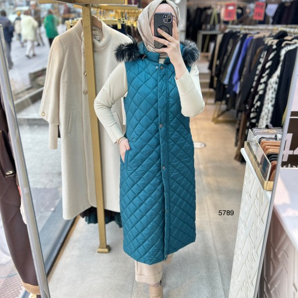 5789 Kapitone Yelek - Görsel 6