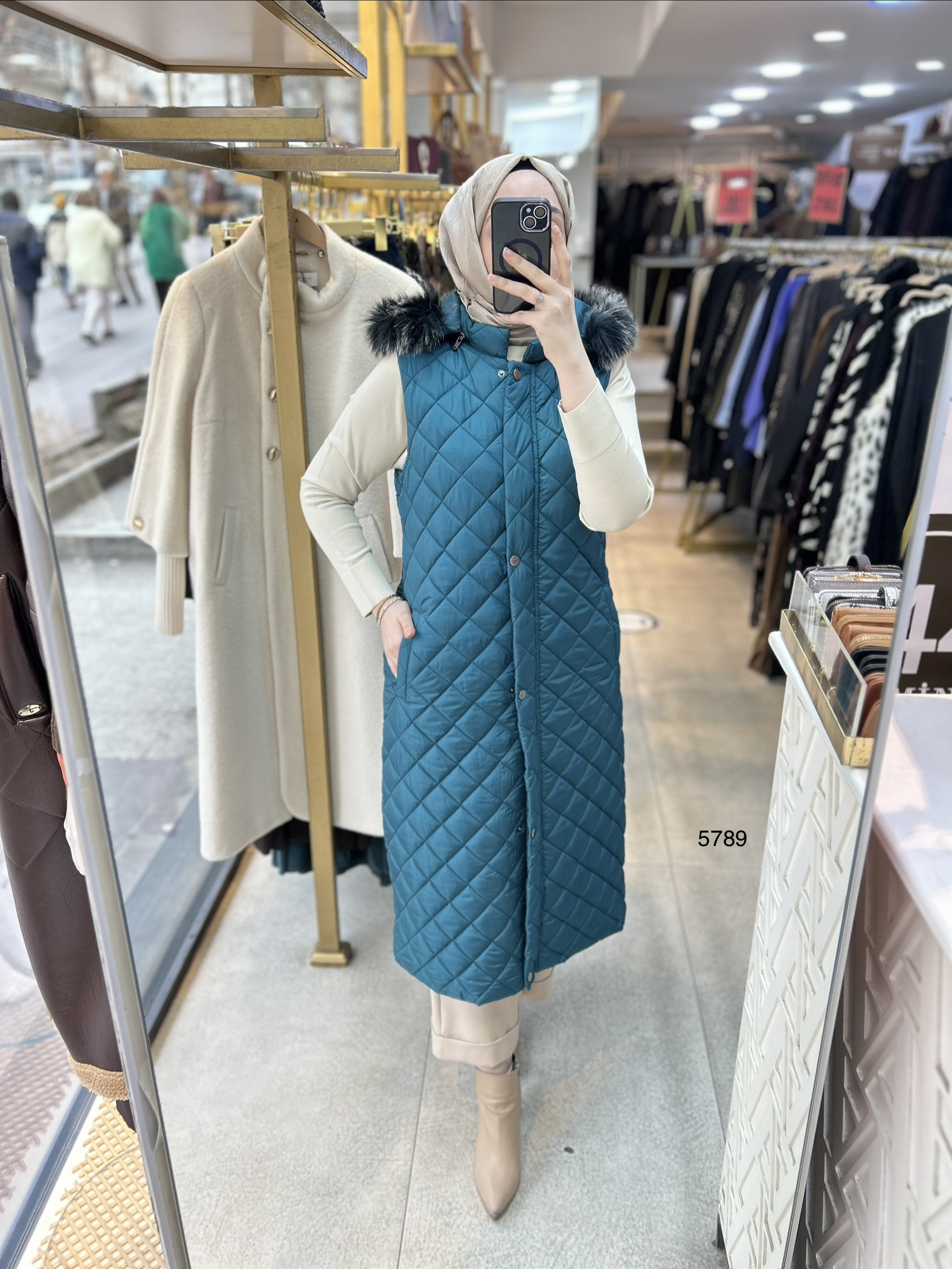 5789 Kapitone Yelek - Görsel 6