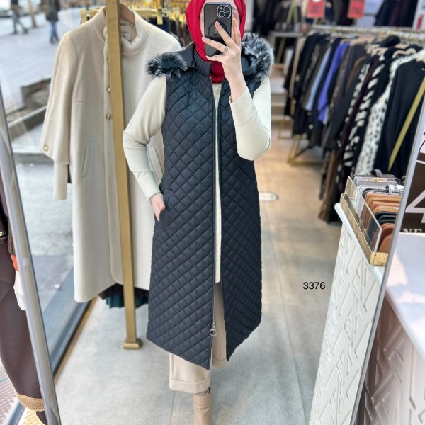 3376 Kapitone Yelek - Görsel 2